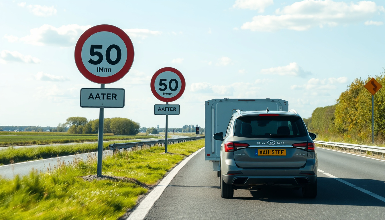 Hoe hard mag je met een aanhanger? Max snelheid NL & Europa