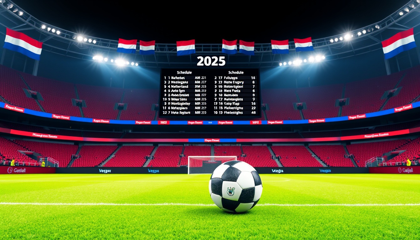 Nederlands voetbalelftal onder 21 wedstrijden 2025: Programma