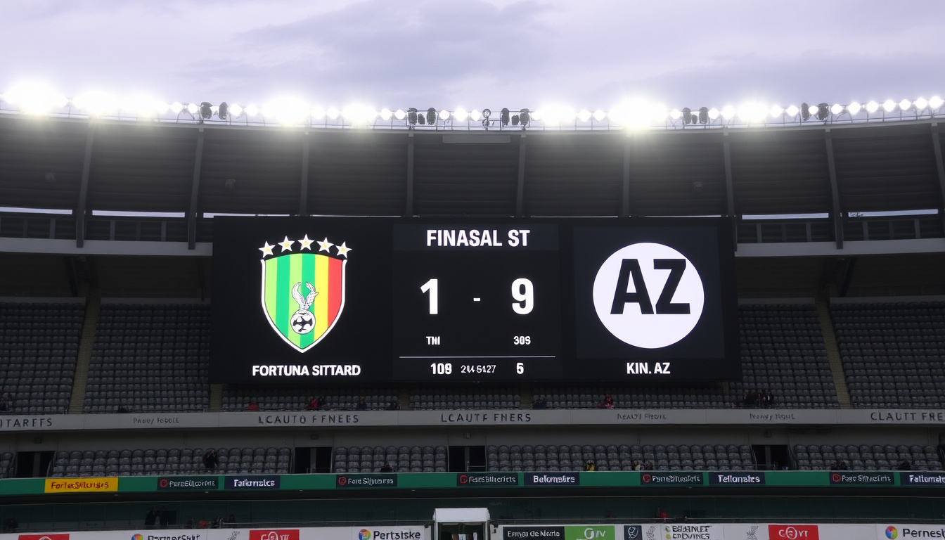 Stand Fortuna Sittard – AZ: uitslag, financiën en actuele positie